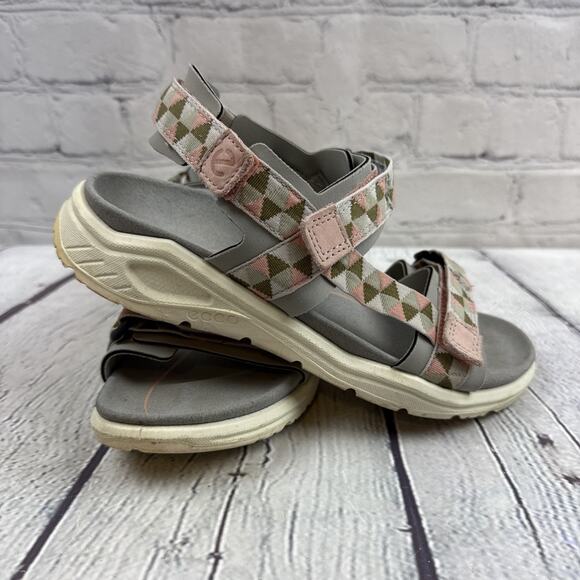Ecco X-Trinsic Women's 5 Sandals Textile Outdoor Hiking Hook and Loop‎ - Picture 1 of 8